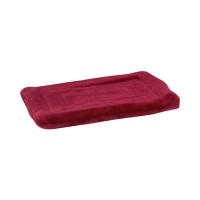 Slumber pet plush mat medium 23x16 inch burgundy