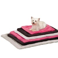 Slumber pet plush mat small 18x13 inch chocolate